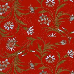 Pompeii Red Brocade