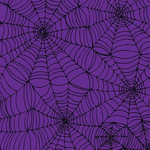 Spidersweb - black on purple