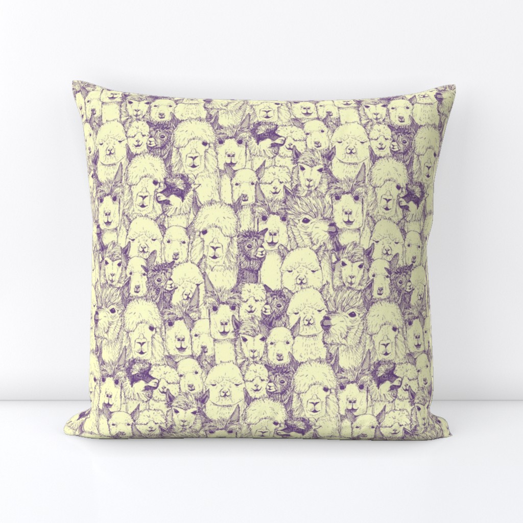 just alpacas purple cream small