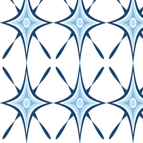 Diamond Curve X Lattice Blue