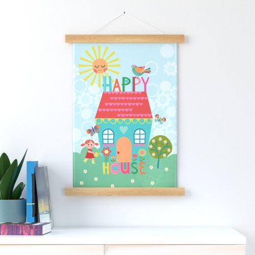 Happy House Tea Towel