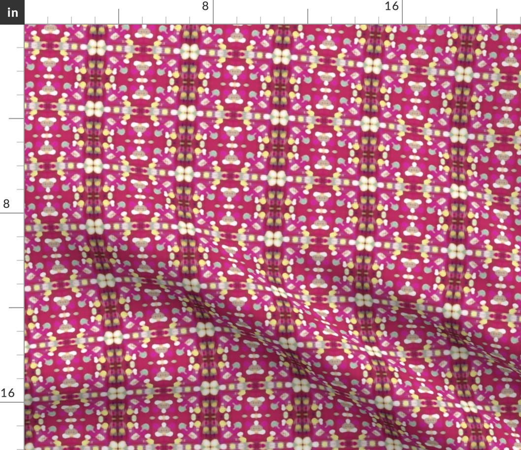 Magenta Ikat 1