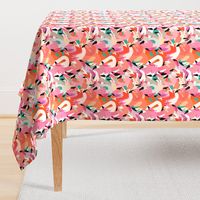 Flamingoes in Orange and Pink - LARGE