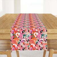 Flamingoes in Orange and Pink - LARGE