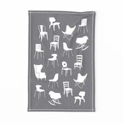 Lovely Chairs Tea Towel