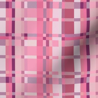 Flamingo Pink Plaid Coordinate