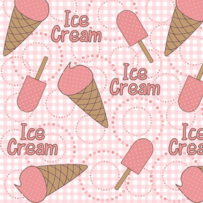 Pink Ice Cream Splash