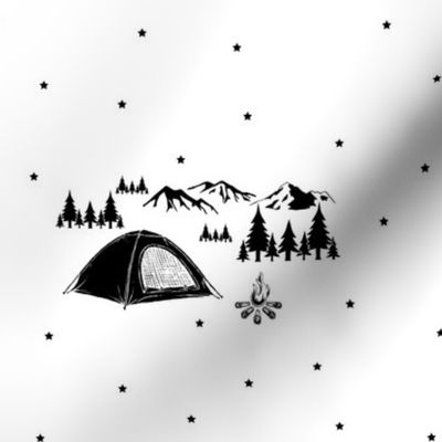 7" Camping Adventure with Stars