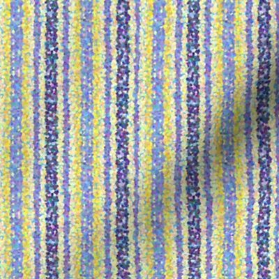 FNB1 - Mini Stripes of Digital Glitter in Lemon Yellow - Violet - Lengthwise