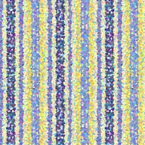 FNB1 - Mini Stripes of Digital Glitter in Lemon Yellow - Violet - Lengthwise