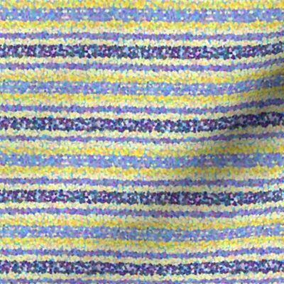 FNB1 - Stripes of Digital Glitter in Lemon Yellow - Violet - Crosswise