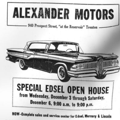 1959 Edsel dealership open house advertisement