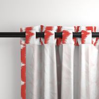 Wave Vertical Ikat - Red and White