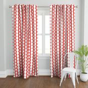 Wave Vertical Ikat - Red and White