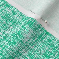 Emerald Isle linen weave (emerald + white) by Su_G_©SuSchaefer