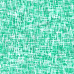 Emerald Isle linen weave (emerald + white) by Su_G_©SuSchaefer