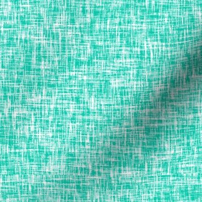 Blue-green + white linen weave by Su_G_©SuSchaefer