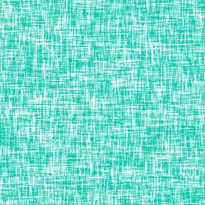 Blue-green + white linen weave by Su_G_©SuSchaefer