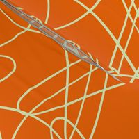 lines and loops - orange yellow