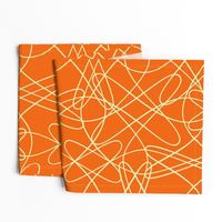 lines and loops - orange yellow