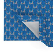 16-05K Small Royal Blue Abstract Leaf || Leaves  Gray grey _Miss Chiff Designs