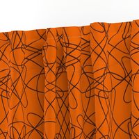 lines and loops - orange brown