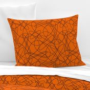 lines and loops - orange brown