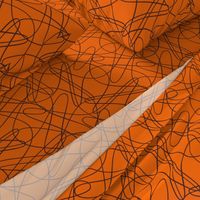 lines and loops - orange brown