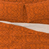 lines and loops - orange brown