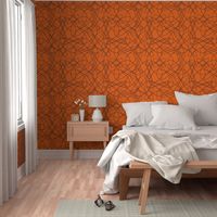 lines and loops - orange brown