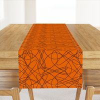 lines and loops - orange brown