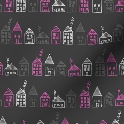 Happy Houses (Pink)