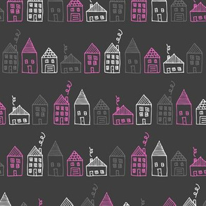 Happy Houses (Pink)