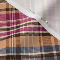 Mainly Sand and Burgundy Madras Plaid Larger Scale