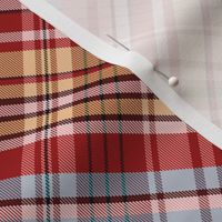 Mainly Red and Yellow Madras Plaid Larger Scale