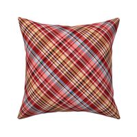 Mainly Red and Yellow Madras Plaid Larger Scale