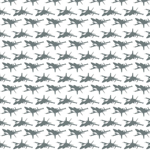 F18 Jet in a gray offset pattern