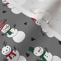 snowman // snowmen christmas fabric cute illustrated holiday designs andrea lauren fabric design andrea lauren fabrics cute xmas holiday 