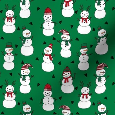 snowman // red and green christmas snowman fabric cute snowman design andrea lauren fabrics andrea lauren design xmas holiday fabrics for gifts and sewing