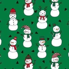 snowman // red and green christmas snowman fabric cute snowman design andrea lauren fabrics andrea lauren design xmas holiday fabrics for gifts and sewing