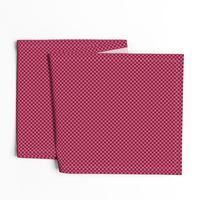 JP7 - Small - Checkerboard of Quarter Inch Squares in Rosy Red and Rustic Pink
