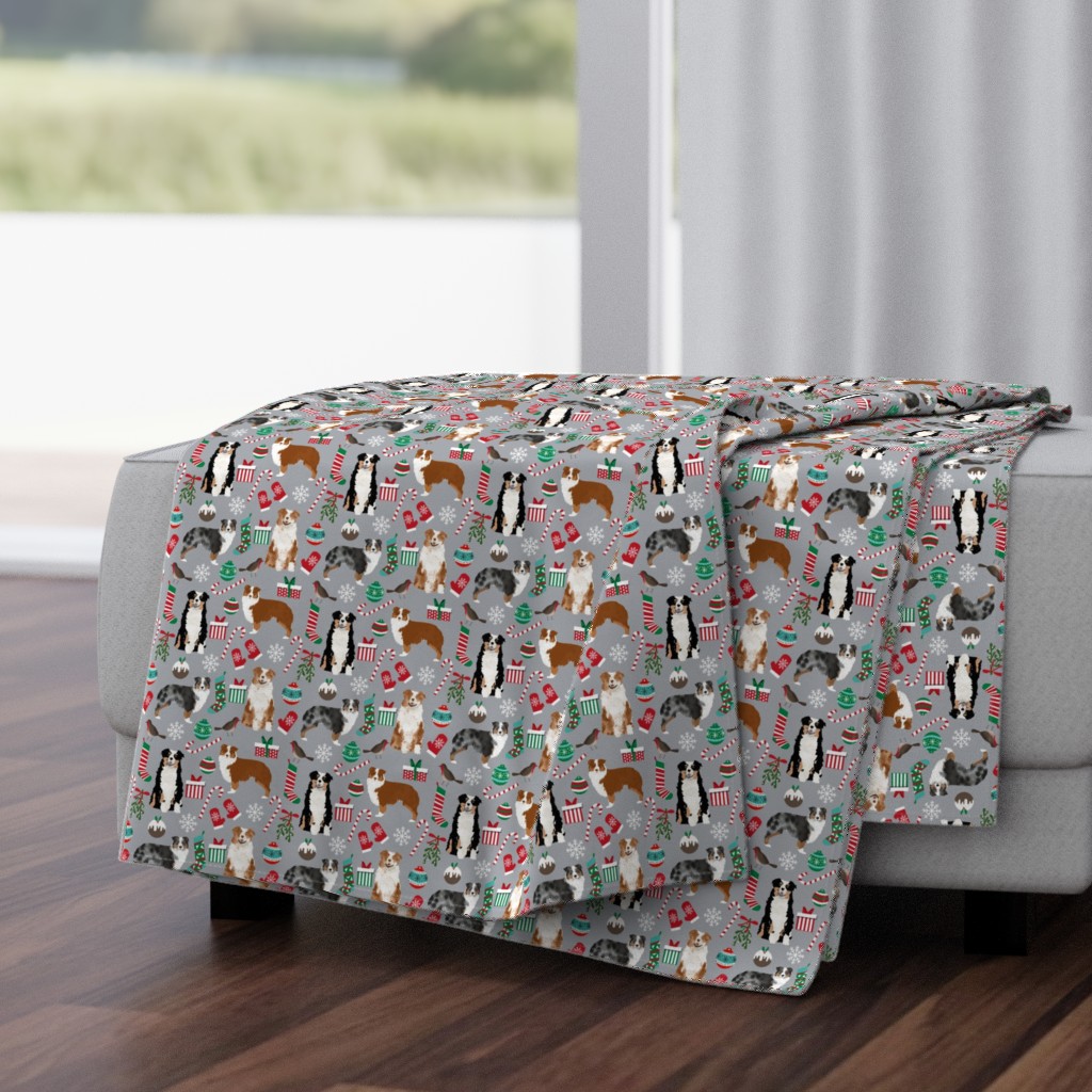 australian shepherd christmas fabric cute aussie dog xmas fabrics christmas designs christmas fabric 