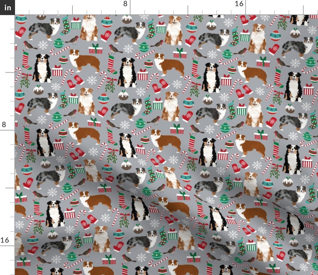 australian shepherd christmas fabric cute aussie dog xmas fabrics christmas designs christmas fabric 