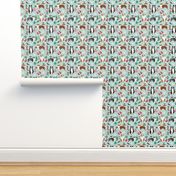 australian shepherd christmas fabric cute aussie dogs fabric best aussie dogs design