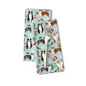 australian shepherd christmas fabric cute aussie dogs fabric best aussie dogs design