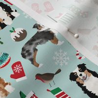 australian shepherd christmas fabric cute aussie dogs fabric best aussie dogs design