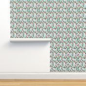 basset hound christmas fabric cute mint and blue christmas design best christmas fabrics for dog lovers