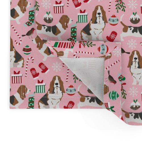 basset hound fabric christmas xmas holiday christmas fabrics cute bassett hounds fabric