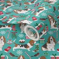 basset hound christmas design xmas holiday christmas fabrics cute holiday xmas designs best dog fabrics