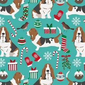 basset hound christmas design xmas holiday christmas fabrics cute holiday xmas designs best dog fabrics